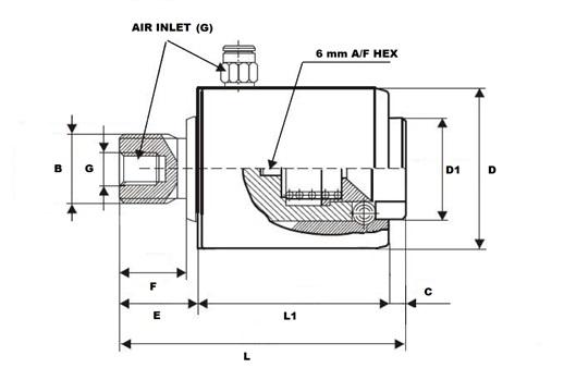 Accouplement d'éjecteur pneumatique