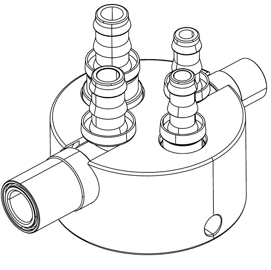 HAT-01 - Adapter Rechte Hasco stijl* en DME stijl* koppelingen 09/13/20/30 (2070)