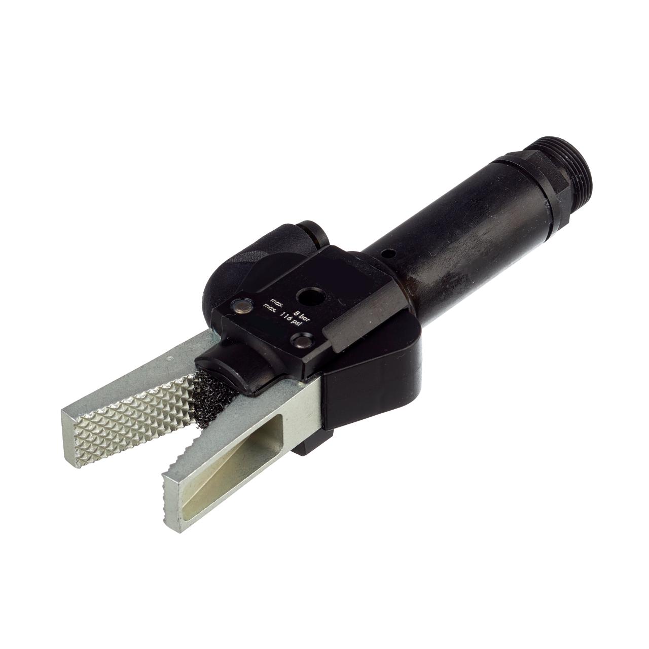 Compacte aanspuitinggrijper. Vacuümdetectie