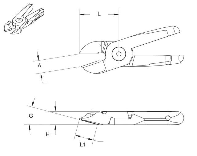 Jeu de lames standards 15°