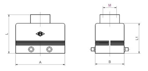 Kap boveninvoer 2x 2 Nokjes