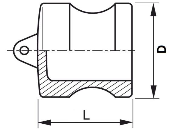 Camlock Type DP Stofkap - plug