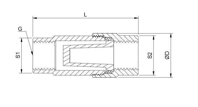 Inline filter ¼