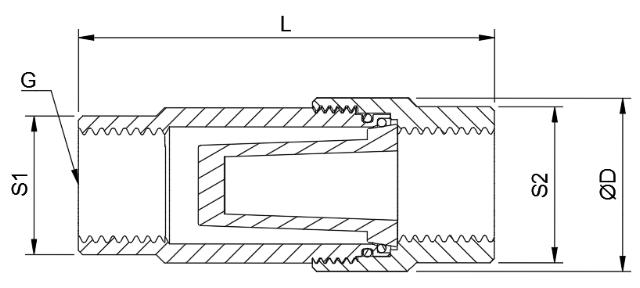 Inline filter ¼