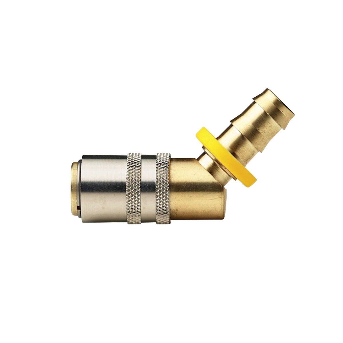 Koppeling 45º type Push-Lock Slangtule Hasco stijl*