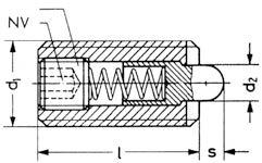 Vis poussoir à piston